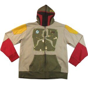 Star Wars Boba Fett Hoodie Large Men Cosplay Beige Multicolor